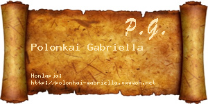 Polonkai Gabriella névjegykártya